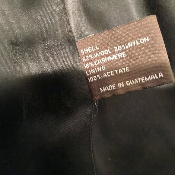 TAHARI  Womens Black Coat Hidden buttons Size 4 - Picture 8 of 9